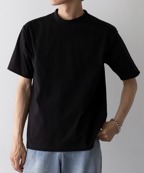 CROSS & STITCH(クロスステッチ)の「【Cross&Stitch】8.1オンス USAコットン ヘビーウェイトTシャツ 半袖 無地 ビッグシルエット オーバーサイズ UCS-950(Tシャツ/カットソー・レディース・ホワイト/サンドベージュ/ネイビー/ブラック/ナチュラル/ダークグリーン・S/M/L/XL)」の2枚目の写真