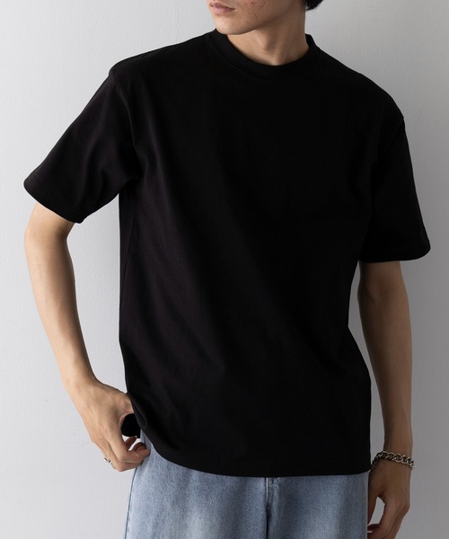 CROSS & STITCH(クロスステッチ)の「【Cross&Stitch】8.1オンス USAコットン ヘビーウェイトTシャツ 半袖 無地 ビッグシルエット オーバーサイズ UCS-950(Tシャツ/カットソー・レディース・ホワイト/サンドベージュ/ネイビー/ブラック/ナチュラル/ダークグリーン・S/M/L/XL)」の9枚目の写真