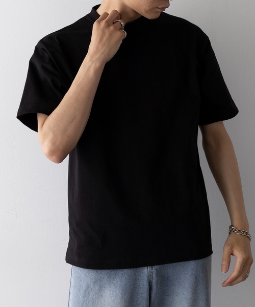 CROSS & STITCH(クロスステッチ)の「【Cross&Stitch】8.1オンス USAコットン ヘビーウェイトTシャツ 半袖 無地 ビッグシルエット オーバーサイズ UCS-950(Tシャツ/カットソー・レディース・ホワイト/サンドベージュ/ネイビー/ブラック/ナチュラル/ダークグリーン・S/M/L/XL)」の8枚目の写真