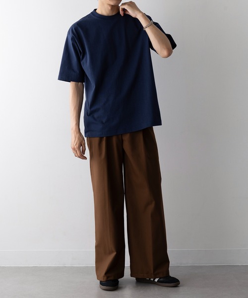 CROSS & STITCH(クロスステッチ)の「【Cross&Stitch】8.1オンス USAコットン ヘビーウェイトTシャツ 半袖 無地 ビッグシルエット オーバーサイズ UCS-950(Tシャツ/カットソー・レディース・ホワイト/サンドベージュ/ネイビー/ブラック/ナチュラル/ダークグリーン・S/M/L/XL)」の16枚目の写真