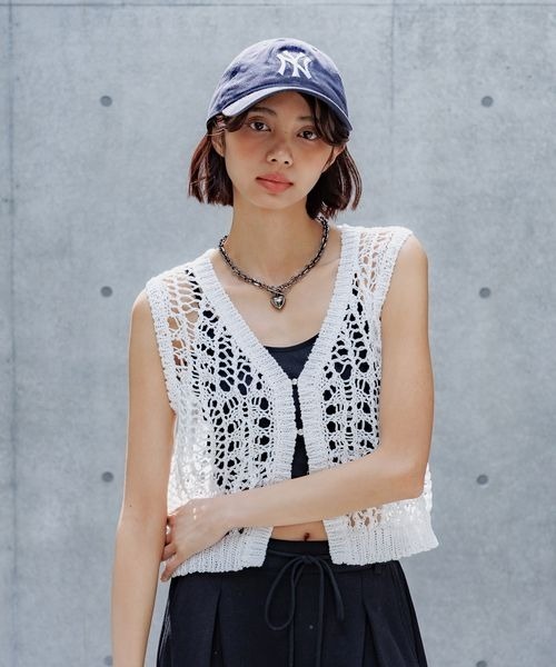 PAGEBOY（ページボーイ）の「スカシアミニットベスト（Tシャツ/カットソー・レディース・ブラック/ホワイト/モカ・FREE）」の6枚目の写真