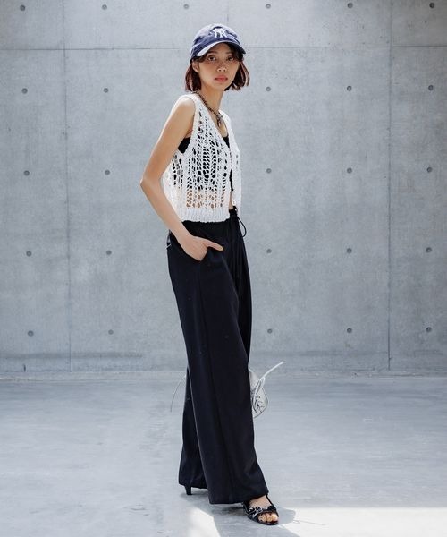 PAGEBOY（ページボーイ）の「スカシアミニットベスト（Tシャツ/カットソー・レディース・ブラック/ホワイト/モカ・FREE）」の8枚目の写真