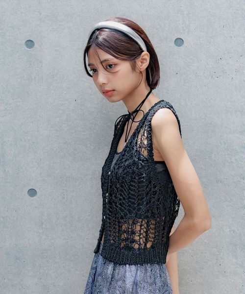 PAGEBOY（ページボーイ）の「スカシアミニットベスト（Tシャツ/カットソー・レディース・ブラック/ホワイト/モカ・FREE）」の12枚目の写真