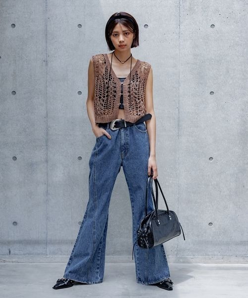 PAGEBOY（ページボーイ）の「スカシアミニットベスト（Tシャツ/カットソー・レディース・ブラック/ホワイト/モカ・FREE）」の20枚目の写真