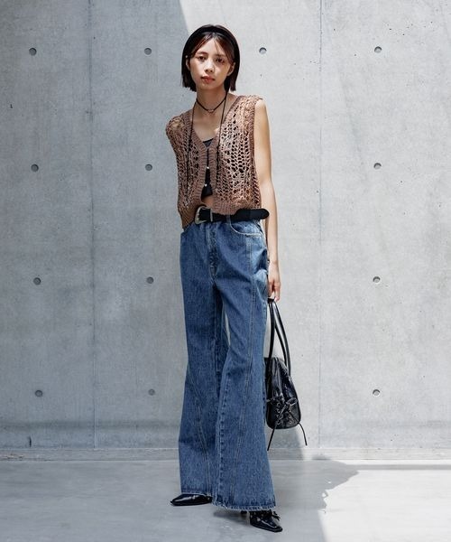 PAGEBOY（ページボーイ）の「スカシアミニットベスト（Tシャツ/カットソー・レディース・ブラック/ホワイト/モカ・FREE）」の22枚目の写真