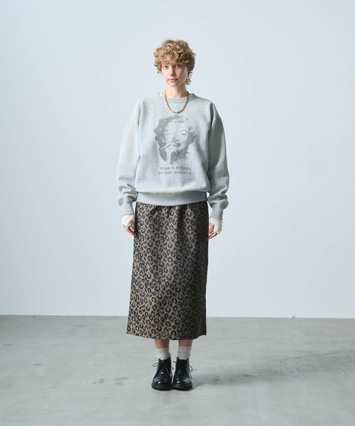 KHA:KI / カーキ」DAMAGE SWEAT SHIRT My MUSE（スウェット