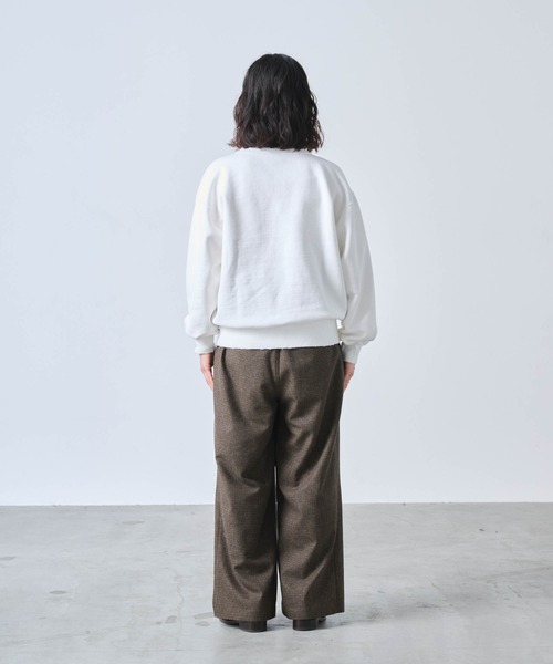 トレーナー スウェット 「KHA:KI / カーキ」DAMAGE SWEAT SHIRT My MUSE レディース KHA:KI / カーキ」DAMAGE SWEAT SHIRT My MUSE（スウェット