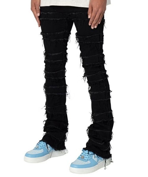 セール】【mnml】X597 PANELED SKINNY STACKED DENIM [I]（デニム