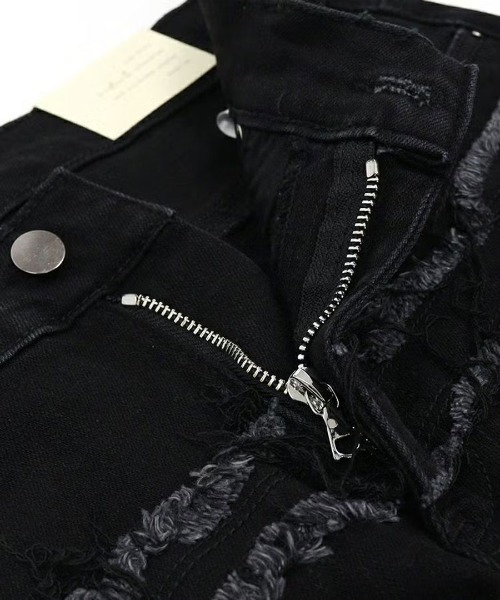 mnml（ミニマル）の「【mnml】X597 PANELED SKINNY STACKED DENIM [I]（デニムパンツ・メンズ・ブラック・28/30/32/34/29/38/36）」の9枚目の写真