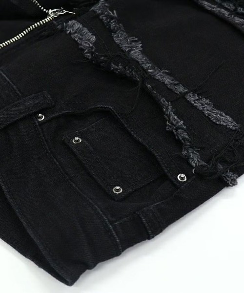 mnml（ミニマル）の「【mnml】X597 PANELED SKINNY STACKED DENIM [I]（デニムパンツ・メンズ・ブラック・28/30/32/34/29/38/36）」の11枚目の写真