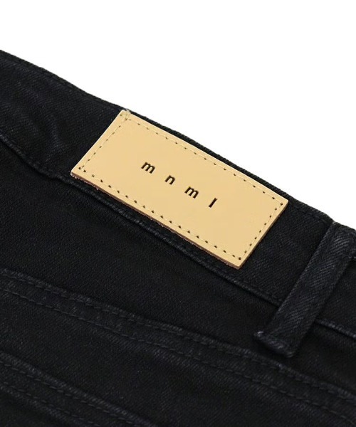 mnml（ミニマル）の「【mnml】X597 PANELED SKINNY STACKED DENIM [I]（デニムパンツ・メンズ・ブラック・28/30/32/34/29/38/36）」の14枚目の写真