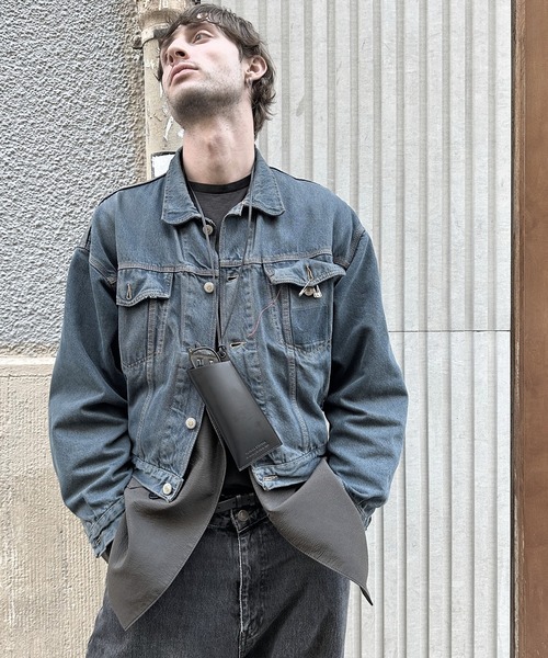 PATRICK STEPHAN(パトリックステファン)の「パトリック ステファン / Leather glasses case メガネケース(その他小物・メンズ・シルバー系その他2/ブラック・FREE)」の1枚目の写真