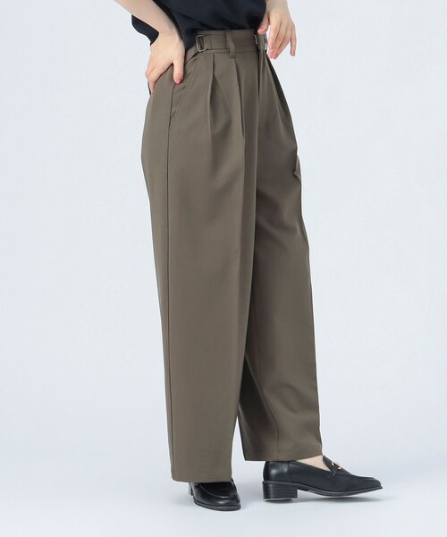 BEAMS HEART（ビームスハート）の「グルカ スラックス パンツ（スラックス・レディース・ブラウン/グレー・FREE）」の5枚目の写真