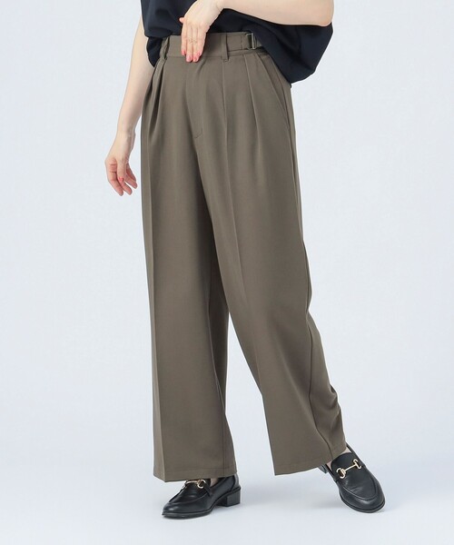 BEAMS HEART（ビームスハート）の「グルカ スラックス パンツ（スラックス・レディース・ブラウン/グレー・FREE）」の6枚目の写真