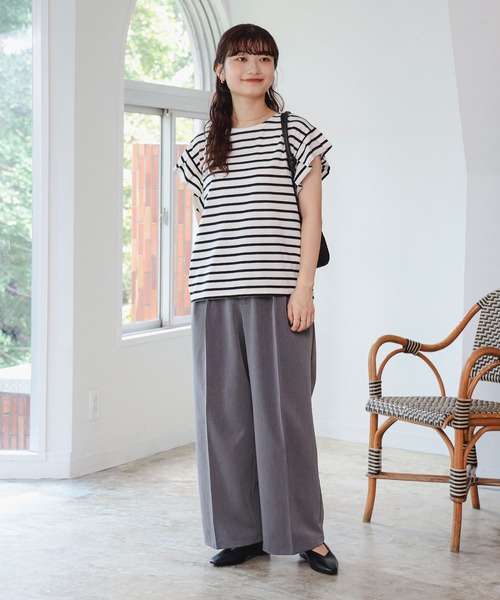 BEAMS HEART（ビームスハート）の「グルカ スラックス パンツ（スラックス・レディース・ブラウン/グレー・FREE）」の19枚目の写真