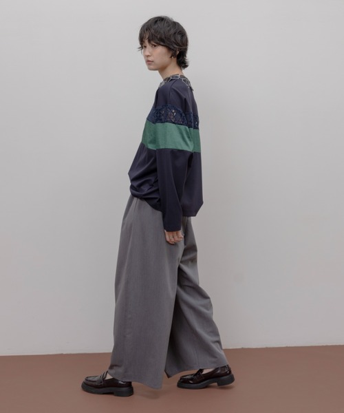 【美品】【完売アイテム】Eimee Law　Horse柄フロントタックBL テキスト馬柄ptベルテッドシャツワンピース Eimee Law│Eimee