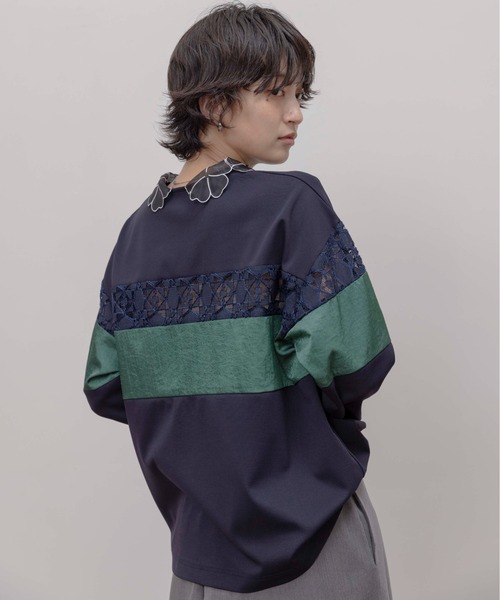 エイミーロウ 
Eimee Law
ドロストカラーモンスターコート テキストエンブロ裏毛プルオーバー Eimee Law│Eimee Law
