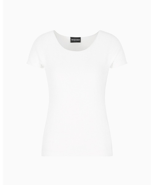 tシャツ 「エンポリオ アルマーニ」Tシャツ テクスチャードジャージー レディース Tシャツ テクスチャードジャージー | Emporio Armani
