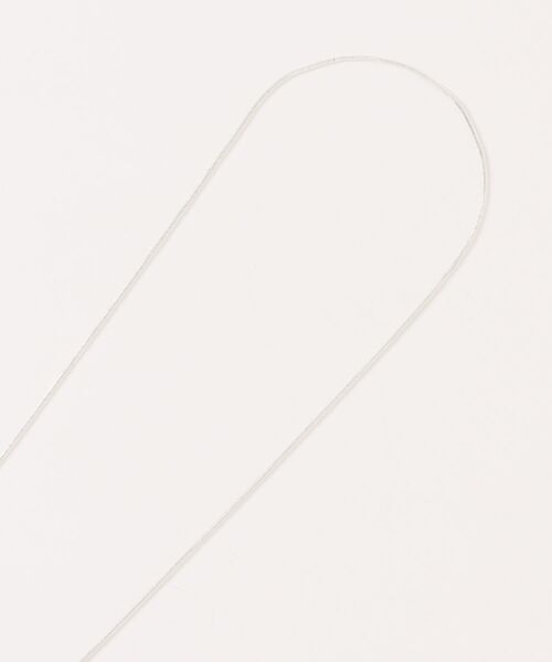 styiro(スタイロ)の「ニッケルフリー マットメタルループタイネックレス(ネックレス・レディース・シルバー/シルバー×ゴールド・FREE)」の3枚目の写真