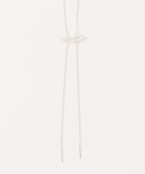 styiro(スタイロ)の「ニッケルフリー マットメタルループタイネックレス(ネックレス・レディース・シルバー/シルバー×ゴールド・FREE)」の8枚目の写真