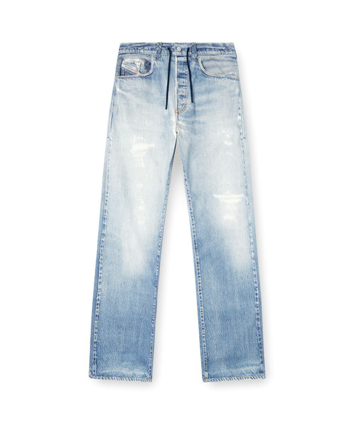 DIESEL（ディーゼル）の「メンズ リラックスフィットデニムパンツ ジョグジーンズ 2080 D-REEL JOGG（デニムパンツ・メンズ・ライトインディゴブルー・36inch/32inch/26inch/30inch/28inch）」の5枚目の写真