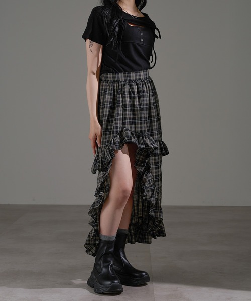 apres jour mignon(アプレジュールミニョン)の「フロントオープンリボントップス【ZOZOTOWN限定アイテム】(Tシャツ/カットソー・レディース・ブラック/杢グレー/オフホワイト・X-LARGE/フリー)」の18枚目の写真