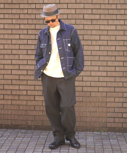 BROOKLYN OVERALL（ブルックリンオーバーオール）の「4パッチカバーオール（デニムジャケット・メンズ・ネイビー・SMALL/MEDIUM/LARGE）」の4枚目の写真