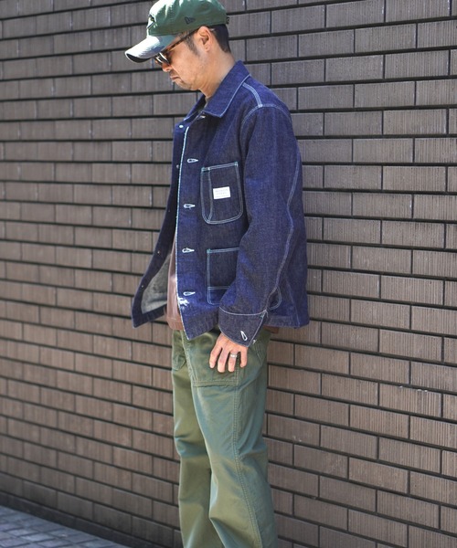 BROOKLYN OVERALL（ブルックリンオーバーオール）の「4パッチカバーオール（デニムジャケット・メンズ・ネイビー・SMALL/MEDIUM/LARGE）」の12枚目の写真