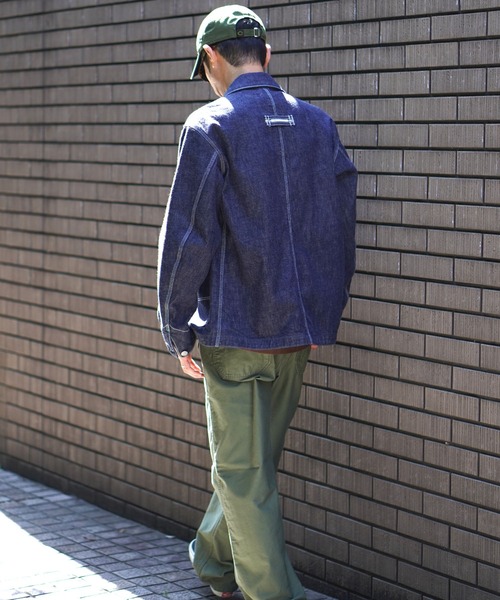 BROOKLYN OVERALL（ブルックリンオーバーオール）の「4パッチカバーオール（デニムジャケット・メンズ・ネイビー・SMALL/MEDIUM/LARGE）」の13枚目の写真