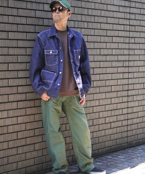 BROOKLYN OVERALL（ブルックリンオーバーオール）の「4パッチカバーオール（デニムジャケット・メンズ・ネイビー・SMALL/MEDIUM/LARGE）」の11枚目の写真