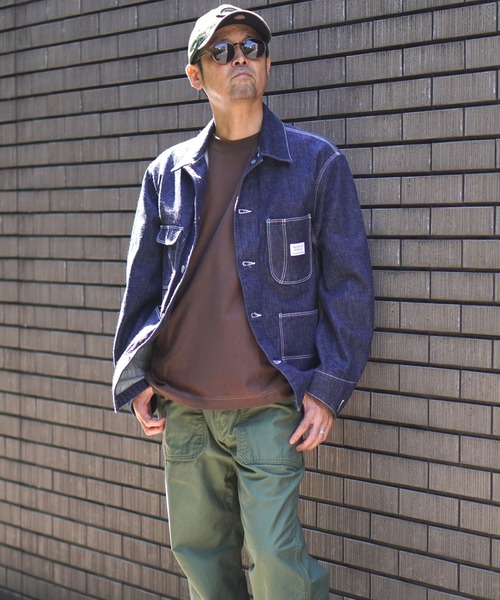 BROOKLYN OVERALL（ブルックリンオーバーオール）の「4パッチカバーオール（デニムジャケット・メンズ・ネイビー・SMALL/MEDIUM/LARGE）」の10枚目の写真