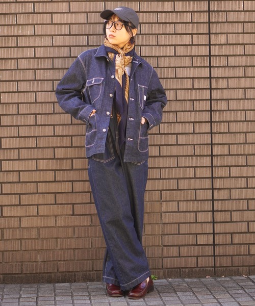 BROOKLYN OVERALL（ブルックリンオーバーオール）の「4パッチカバーオール（デニムジャケット・メンズ・ネイビー・SMALL/MEDIUM/LARGE）」の8枚目の写真