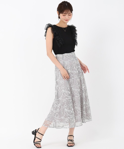 MISCH MASCH(ミッシュマッシュ)の「ループラメ刺繍スカート(スカート・レディース・ブラウン/ピンク/グレー・S/M)」の18枚目の写真