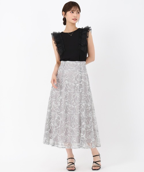 MISCH MASCH(ミッシュマッシュ)の「ループラメ刺繍スカート(スカート・レディース・ブラウン/ピンク/グレー・S/M)」の19枚目の写真