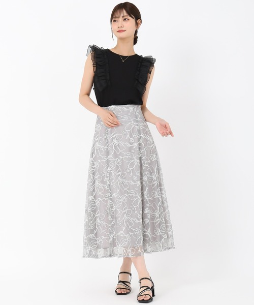 MISCH MASCH(ミッシュマッシュ)の「ループラメ刺繍スカート(スカート・レディース・ブラウン/ピンク/グレー・S/M)」の21枚目の写真