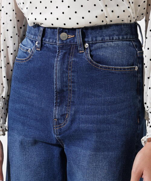 PINKY&DIANNE（ピンキーアンドダイアン）の「◆ワイドレッグジーンズ（デニムパンツ・レディース・ネイビー・38/36/34）」の9枚目の写真