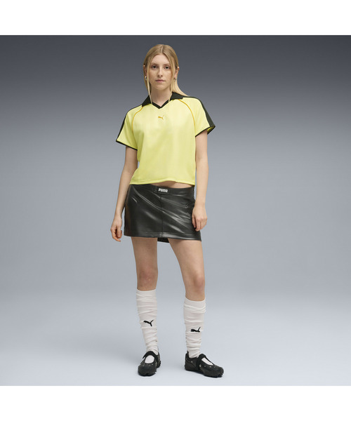 PUMA(プーマ)の「PUMA プーマ ウィメンズ T7 リラックスド フットボール 半袖 Tシャツ(Tシャツ/カットソー・レディース・イエロー/ブラック・SMALL/X-LARGE/LARGE/MEDIUM)」の8枚目の写真