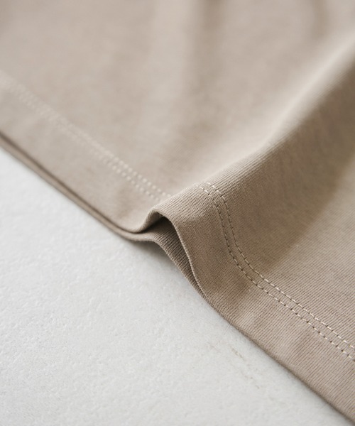 ROPE' PICNIC（ロペピクニック）の「【UVカット・接触冷感・汗染み加工】フロッキーロゴTシャツ（Tシャツ/カットソー・レディース・カーキ/モスグリーン/ホワイト/チャコールグレー・38）」の22枚目の写真