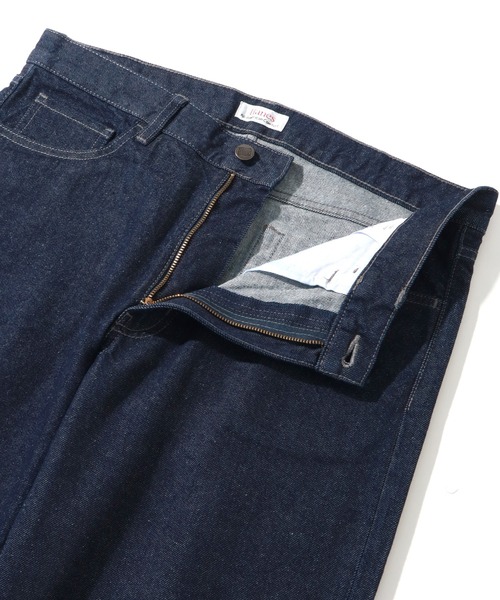 HANES（ヘインズ）の「【HANES/ヘインズ】ワイドフィットストレート デニムパンツ（デニムパンツ・メンズ・インディゴブルー/ライトブルー/ブルー/ブラック・S/M/L/LL）」の11枚目の写真