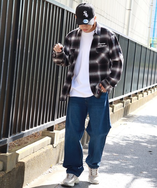 HANES（ヘインズ）の「【HANES/ヘインズ】ワイドフィットストレート デニムパンツ（デニムパンツ・メンズ・インディゴブルー/ライトブルー/ブルー/ブラック・S/M/L/LL）」の21枚目の写真