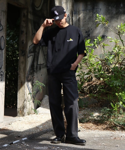 HANES(ヘインズ)の「【HANES/ヘインズ】ワイドフィットストレート デニムパンツ(デニムパンツ・メンズ・インディゴブルー/ライトブルー/ブルー/ブラック・S/M/L/LL)」の7枚目の写真
