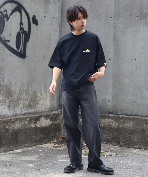 HANES(ヘインズ)の「【HANES/ヘインズ】ワイドフィットストレート デニムパンツ(デニムパンツ・メンズ・インディゴブルー/ライトブルー/ブルー/ブラック・S/M/L/LL)」の9枚目の写真