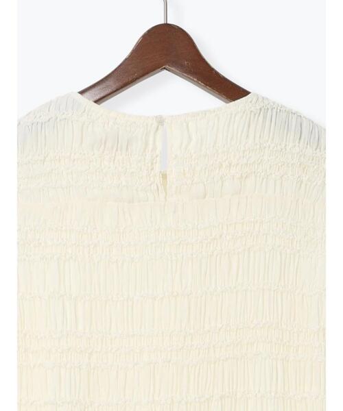 Te chichi(テチチ)の「ミニフリルボーダーワンピース(ワンピース・レディース・オフホワイト/チャコールグレー・F)」の18枚目の写真