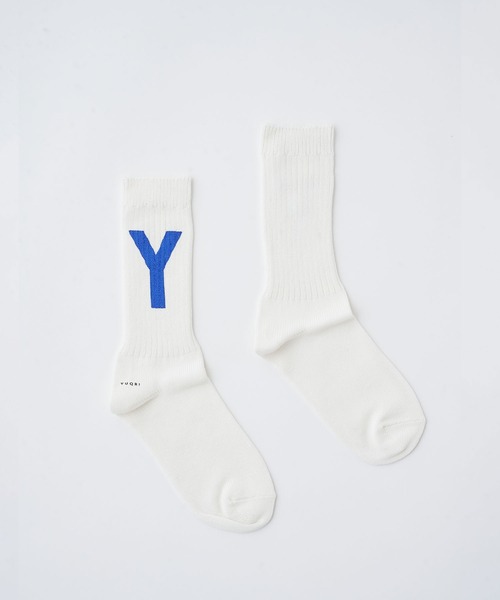 YUQRI(ユクリ)の「【YUQRI】Paint Y(ソックス/靴下・メンズ・ブラック/ホワイト系その他2/ホワイト系その他3/ホワイト・L/M/S)」の16枚目の写真