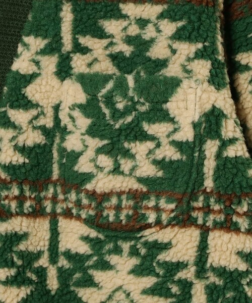 BEAMS PLUS（ビームスプラス）の「ボア ジャカード カーディガン（スウェット・メンズ・ブラウン/グリーン・XL/L/M/S）」の9枚目の写真