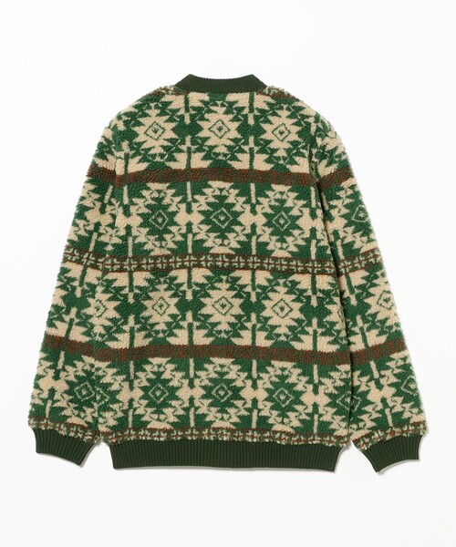 BEAMS PLUS（ビームスプラス）の「ボア ジャカード カーディガン（スウェット・メンズ・ブラウン/グリーン・XL/L/M/S）」の13枚目の写真