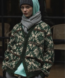 BEAMS PLUS | ボア ジャカード カーディガン(スウェット)