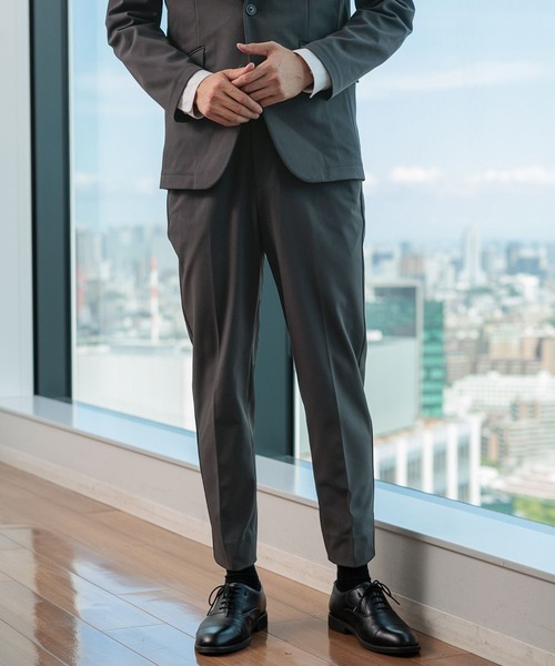 GLOBAL WORK（グローバルワーク）の「アーバンスラックス/ストレッチ/523867（スラックス・メンズ・チャコールグレー/ブラック/オリーブ/ネイビー・S/M/L/XL）」の15枚目の写真