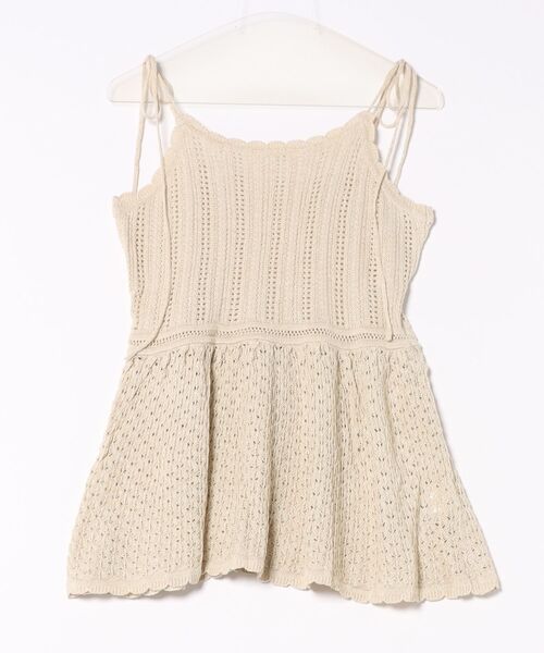 apres jour clair（アプレジュールクレア）の「【apres jour clair】ラメニットキャミチュニック（チュニック・レディース・ネイビー/アイボリー/ブラウン系その他・フリー/X-LARGE）」の21枚目の写真