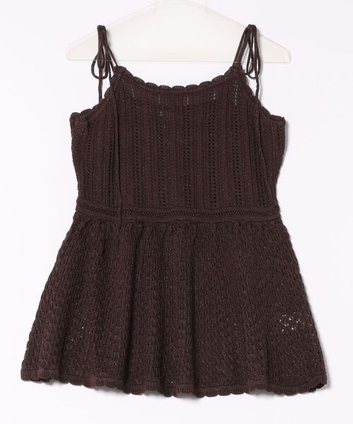 apres jour clair（アプレジュールクレア）の「【apres jour clair】ラメニットキャミチュニック（チュニック・レディース・ネイビー/アイボリー/ブラウン系その他・フリー/X-LARGE）」の22枚目の写真